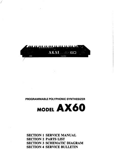 Akai AX 60 Service Manual pdf