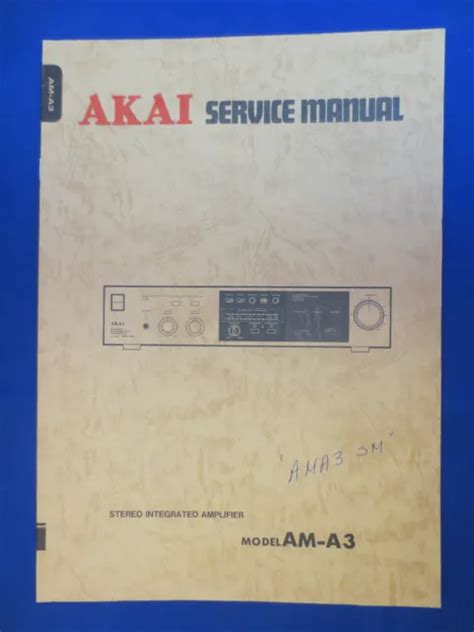 Akai am a3 amplifier original service manual. - Manual gratis de macromedia dreamweaver 8.