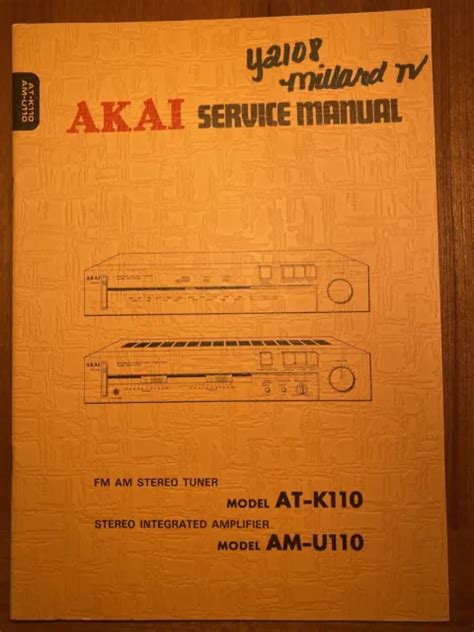 Akai am kt110 fm tuner original service manual. - The manual of horsemanship by pony club.