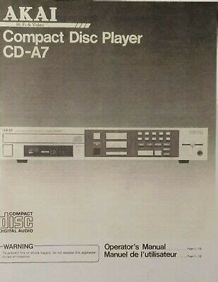 Akai cd a7 compact disc player service manual. - Narco avionics at 150 tso manual.