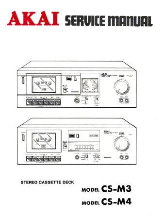 Akai cs m3 cs m4 stereo cassette deck repair manual. - El manual de aeronáutica por scott westerfeld.