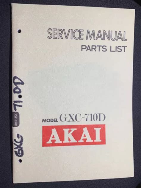 Akai gxc 710d stereo cassette deck repair manual parts list. - Giant schnauzers complete pet owners manual.