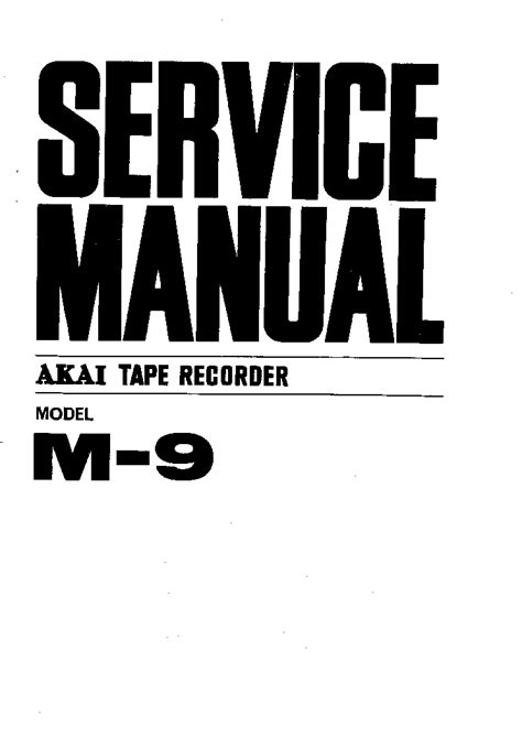 Akai m 9 service manual download. - Manual del aprendiz learning manual masoneria.
