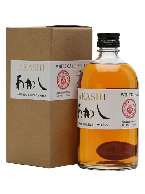 Akashi whiskey. Akashi Meisei is a creation of different Malt and Grain whiskies. The grains give the Akashi Blend a pleasantly mild character. We only ship to the netherlands… 