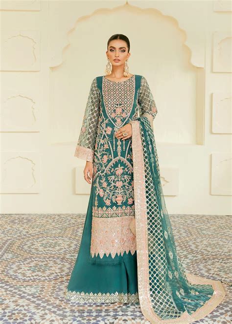 Akbar aslam. Net Embroidered Sleeve: 26 inches. Organza Embroidered Dupatta: 2.5 yards. Russian Grip Inner: 5 yards. Stitching Options: Stitching size options will be discussed by our representative with you after you place the order. We offer stitching in … 