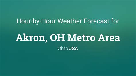 Hour-by-Hour Forecast for Canton, Ohio, USA. Weather Today Weather Hourly 14 Day Forecast Yesterday/Past Weather Climate (Averages) Currently: 64 °F. Passing clouds. (Weather station: Akron-Canton Regional Airport, USA). See more current weather.. 