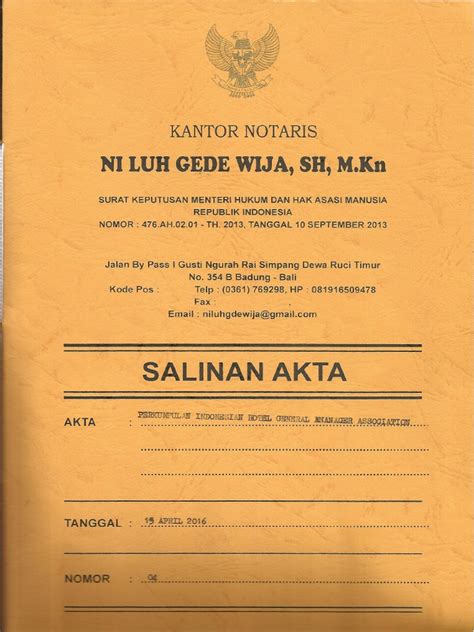 Akta Notaris IHGMA pdf