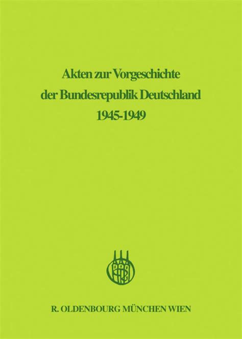 Akten zur vorgeschichte der bundesrepublik deutschland 1945 1949. - Free italian course espresso 1 textbook.