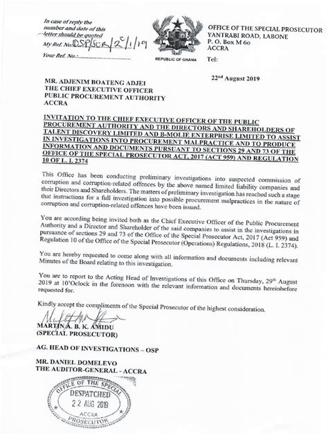 Akufo Addo petitions CHRAJ OSP over PPA boss