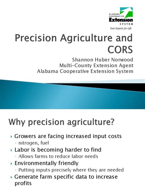 Al Precision Agriculture and Cor s