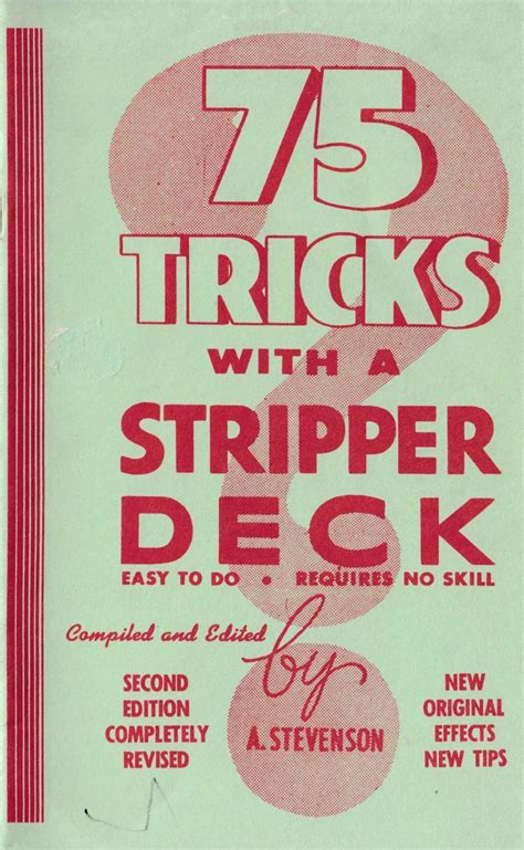 Al Stevenson 75 Tricks With a Stripper Deck