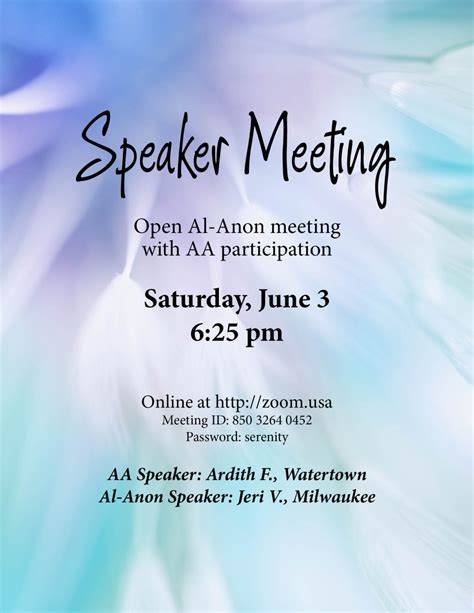 Al anon la meetings. Meeting in Person. Also phone meeting available: to phone in please dial 857-357-0254 Access Code 480415 as of 9-15-2021. 76.92 miles from the center of La Crosse, WI. The Comfort Zone Al Anon Family Group. 