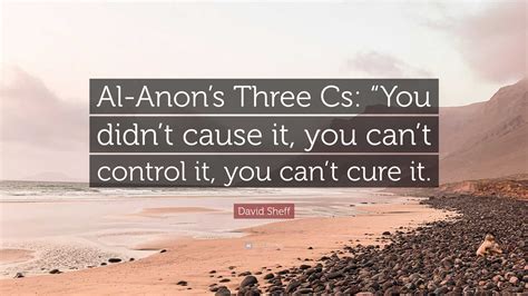 Al-Anon’s Three Cs – I didn’t cause it, I can’t control it, and I can’t ...