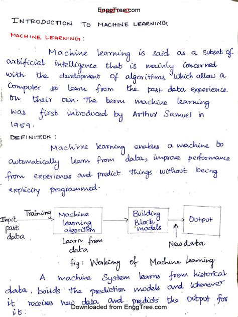 Al3451 machine learning notes.  EnggTree.  ML 1-5 - Free download as PDF File (.  ...