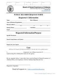 Alabama Driver Record Request Form Download Fillable PDF Templateroller
