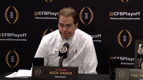 Alabama Football National Championship Postgame Press Conference