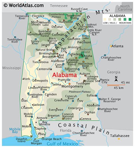 Alabama Maps and Atlases