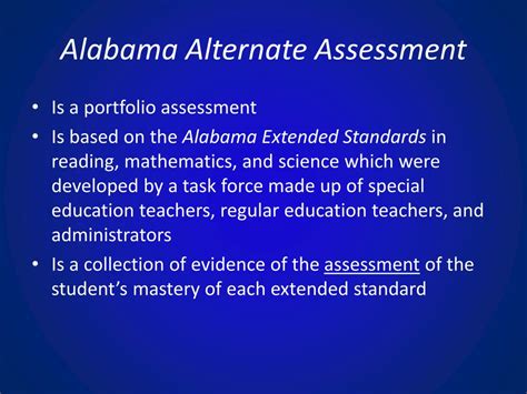 Alabama alternate assessment. Alabama Alternate Assessment. Program Participation Decision. Documentation Form. Students in grades 2-8 & 10-11 who qualify for AAA. *This form should be ... 