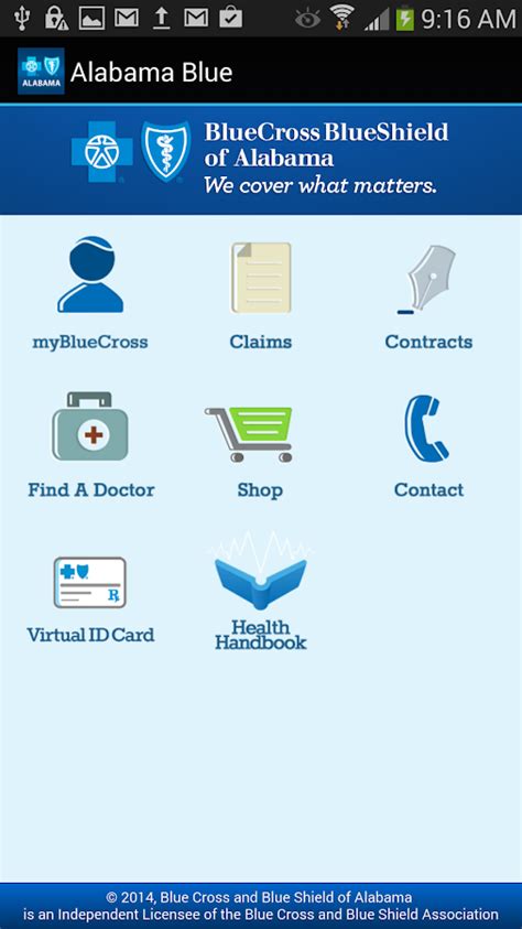 Alabama blue. Alabama Blue is an app that allows members of Blue Cross and Blue Shield of Alabama to access their health plan information on the go. Users can check claims, benefits, ID card, … 
