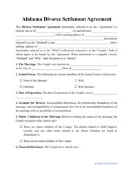 Alabama divorce forms.  The website allows you to enter your information on...