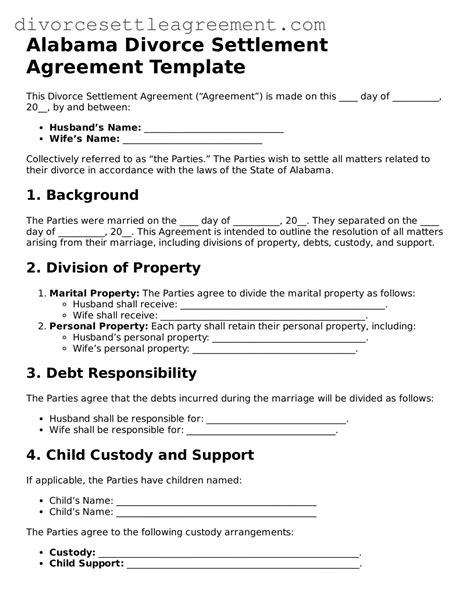 Alabama divorce forms.  This guide walks you through each step of the Alab...