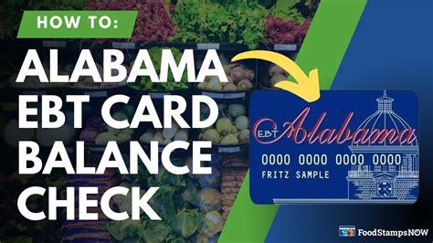 Feb 4, 2023 · To check your EBT balance online in Alabama, you will need to create an online account with the Alabama Department of Human Resources (DHR). Once you have an account, you can log in and view your EBT balance. You can also check your balance by calling the EBT customer service number on the back of your EBT card. . 
