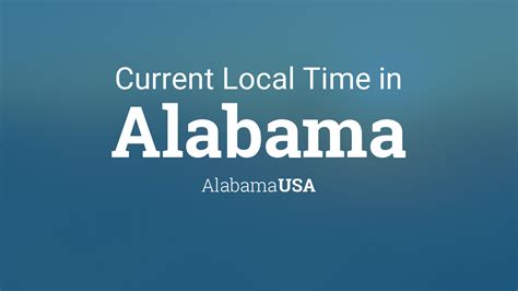  Time zones in Alabama, including time zone na