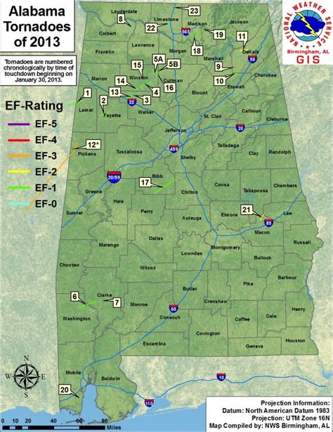 Alabama tornado map.  This interactive map, which contains data from January 1950 to Ou...