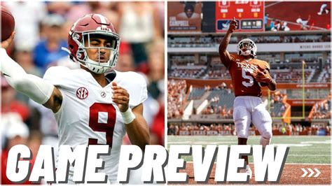 Alabama vs Texas Game Preview YouTube