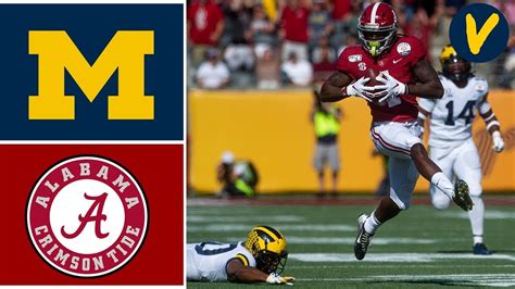 Alabama vs michigan streaming. The No. 1 Michigan Wolverines will take on No. 4 Alabama Crimson Tide. For the sixth time, Alabama and Michigan will meet on the field with history favoring the Crimson Tide, 3-2. Heading into the New Year Six showdown, the Wolverines are 13-0 and the favorites to win but the 12-1 Crimson Tide are going … 