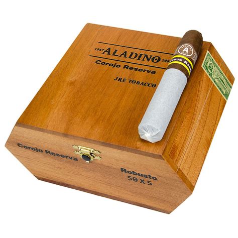 Aladino Corojo Reserva Robusto Wooden Cigar Box Humidor JRE …