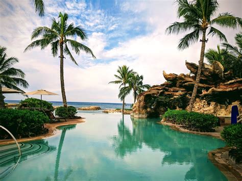 One of the best resorts on Oahu for kids of all ages. Aulani bills itself as "a Hawaiian adventure, with a touch of magic" -- and that's a remarkably accurate description of the resort's focus. The beautifully designed resort exudes island charm, and Mickey Mouse is ever-present, but in a subtle fashion.. 
