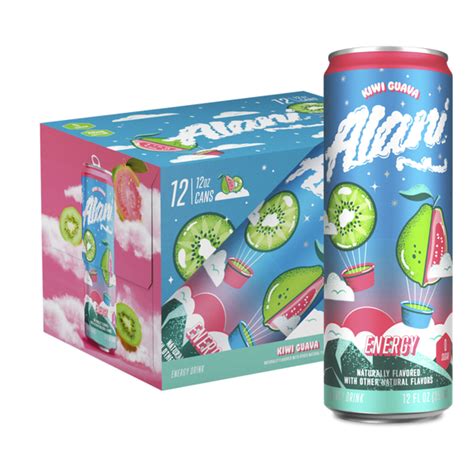 Alani nu kiwi guava. Buh-bye, burnout! Refresh and reset with our best-selling Alani Energy. Each can serves up 200mg of caffeine and bold flavor – all for 15 calories or less and 0g of sugar! With a dash of vitamin B6 and B12, these energy drinks will help keep you and your natural glow at your brightest – even on your busiest days. 
