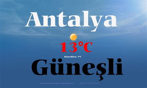 Alanya, Antalya, Türkiye Üç Günlük Hava Durumu Tahmini - AccuWeather Çok bulutlu Mevcut Hava Kalitesi Bugün 5.