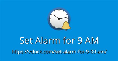 Set the alarm for 9:46 AM. Set my alarm for 9:46 AM. This free alarm clock will wake you up in time. Set the hour and minute for the online alarm clock. The alarm message will appear, and the preselected sound will be played at the set time. When setting the alarm, you can click the "Test" button to preview the alert and check the sound volume.. 