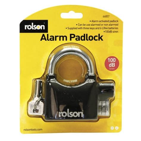 Alarm Padlock - Rolson Tools