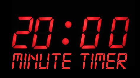 1 H 2 H 4 H 8 H Time Left to Holidays 20 Minute Timer Set this 20 minute timer and let the countdown start. Use it to control the time limit of any activity and be notified when that limit has been reached. When the countdown stops, you will receive a message on your browser warning you, and an alarm sound will ring.