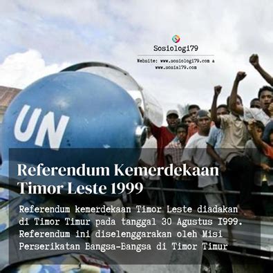 Alasan Diadakan Referendum Di Timor Timur