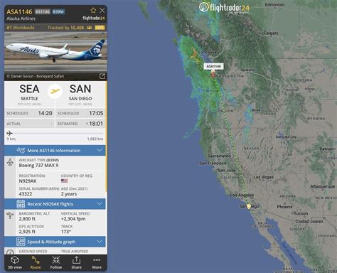 Alaska Airlines flight AS20 - Flightradar24