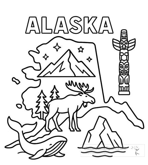 Alaska Coloring Shee