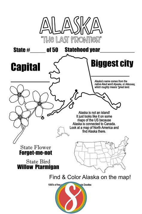 Alaska State Map Coloring Page Get Coloring Pages
