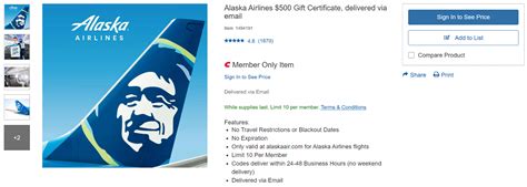 Alaska airlines gift certificate. Annual Fee. $95. Recommended Credit. 670-850. Excellent/Good. More details. Limited Time Online Offer – 70,000 Bonus Miles! Get 70,000 bonus miles plus Alaska's Famous Companion Fare™ ($99 fare plus taxes and fees from $23) with this offer. To qualify, make $3,000 or more in purchases within the first 90 days of opening your account. 
