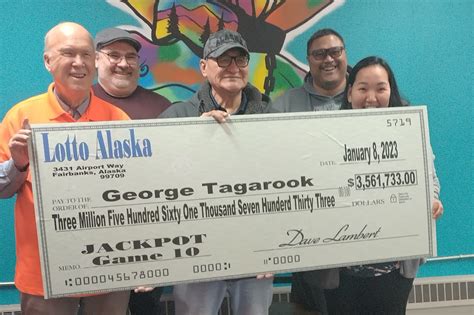 Alaska lottery winner. Kodiak plumber Martin Heckerman is the largest-ever Lotto Alaska winner. Heckerman flew to Fairbanks Monday morning to claim his $4,892,979 prize after winning. 