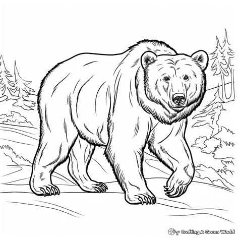 Alaskan Grizzly Bear coloring page Free Printable Coloring Pages