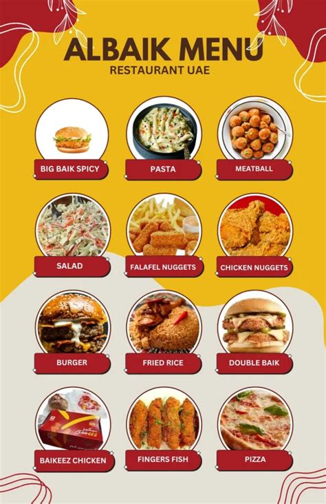 Albaik Menu
