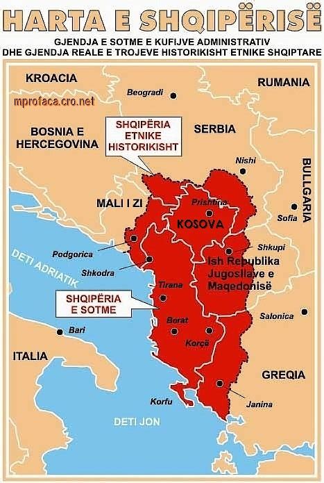 Albania shqiperia. Shqipëria ( gegërisht Shqipnia, gjithashtu Shqypnia; historikisht Arbri ose Arbëria, ndërkombëtarisht Albania ), zyrtarisht Republika e Shqipërisë, është një shtet në Europën Juglindore. Shtrihet në pjesën jugperëndimore të Gadishullit Ballkanik dhe kufizohet në veriperëndim me Malin e Zi, në verilindje me Kosovën, në ... 