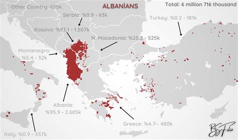 Albanian population in uk.  Navigate the world with maps that guide your ...