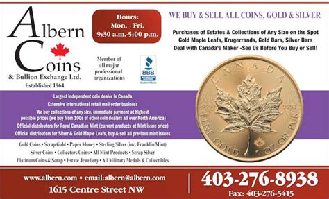 Albern Coins & Foreign Exchange LTD - Coin Dealer in Calgary