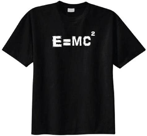 Albert Einstein E=MC2 Equation T-shirt -Math Science Mass …