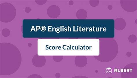 Albert io ap english lit score calculator. The average AP® Human Geography score changes every year based on the student population and the specific questions on that year’s exam, so it is difficult to pinpoint an overall average. For example, … 